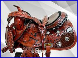 Cowboy Western Saddle 15 16 Pleasure Horse Racing Barrel Trail Leather Package