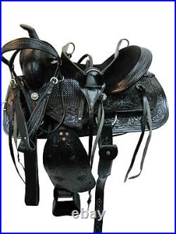 Cowgirl Barrel Racing Western Horse Used Leather Pleasure Trail Tack 15 16 17 18
