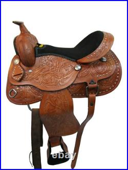 Cowgirl Barrel Saddle Western Horse Pleasure Trail Leather Package 15 16 17 18
