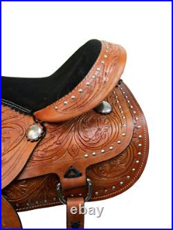 Cowgirl Barrel Saddle Western Horse Pleasure Trail Leather Package 15 16 17 18