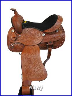 Cowgirl Barrel Saddle Western Horse Pleasure Trail Leather Package 15 16 17 18