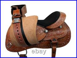 Cowgirl Barrel Saddle Western Horse Pleasure Trail Leather Package 15 16 17 18