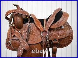 Cowgirl Barrel Saddle Western Horse Pleasure Trail Leather Package 15 16 17 18