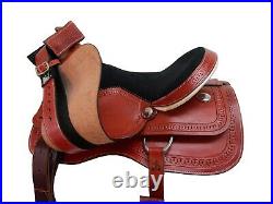 Cowgirl Western Saddle Barrel Racing Snake Tooled Used Leather Tack 15 16 17 18