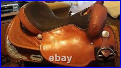 Crates 16 inch light oil Western show saddle