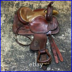 Crates 216-4 16 Handcrafted Leather Trail Saddle