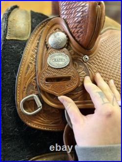 Crates All Around Saddle Model 2278 Excellent Condition 14.5 Seat FQHB