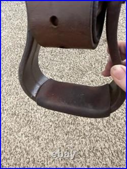 Crates Endurance Saddle 15, Gaited-Extra Wide Bars-Medium Oil
