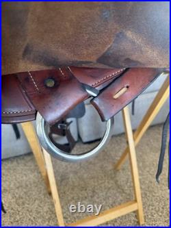 Crates Endurance Saddle 15, Gaited-Extra Wide Bars-Medium Oil