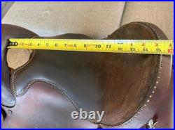 Crates Endurance Saddle 15, Gaited-Extra Wide Bars-Medium Oil