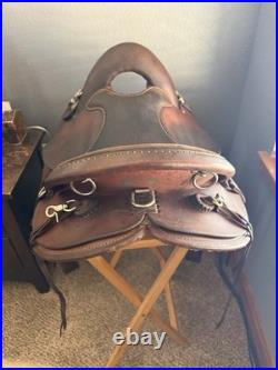 Crates Endurance Saddle 15, Gaited-Extra Wide Bars-Medium Oil