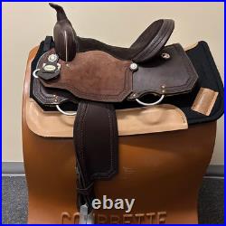 Crates Santa Fe Barrel Saddle 14 Mahogany Roughout 6.75 Gullet