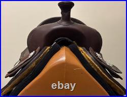 Crates Santa Fe Barrel Saddle 14 Mahogany Roughout 6.75 Gullet