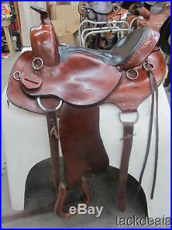 Crest Ridge Gaited Horse Trail Saddle 16 Wide Leather Used
