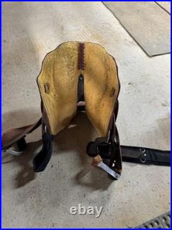 Custom Double C Western Barrel Saddle With Alligator Seat