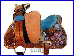 Custom Made Barrel Saddle 10 12 13 Pleasure Horse Kids Youth Child Pony Tack Set