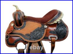 Custom Made Western Barrel Saddle 18 17 16 15 Pleasure Trail Horse Leather Tack