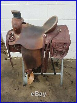 Custom Uses Handmade Wade Saddle! 16 inch Ranch Saddle