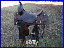 Cutting saddle/ Brazos Saddlery Cutter 17 In. Hard Seat