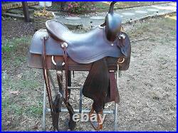 Cutting saddle/ Brazos Saddlery Cutter 17 In. Hard Seat