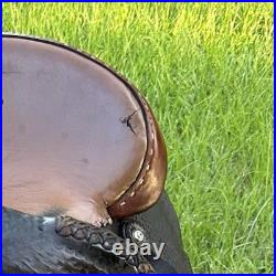 DECOR Western Saddle 16 Seat Leather Horse Cutting Penning CRACKED TREE As Is