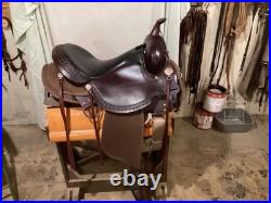 Daisetta Cordura Tooled-Copper High Horse Saddle