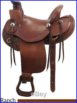 Dakota Saddlery Wade Tree Ranch Saddle 16 Seat #809