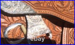Dale Chavez Western Show Saddle with Matching Bridle, Silver
