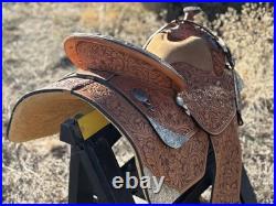 Dale Chavez Western Show Saddle with Matching Bridle, Silver