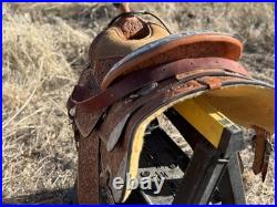 Dale Chavez Western Show Saddle with Matching Bridle, Silver