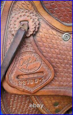 Dale Fredericks Wade Tree Ranch/Roping Saddle Basket Stamp 15.5 Seat