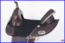 Dark Brown 16 In HILASON Western Horse Trail Barrel Racing American Leather