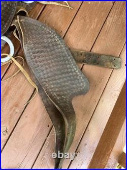 Dark Brown 17 Western Trap Saddle Ranch Trail Riding Leather Horse
