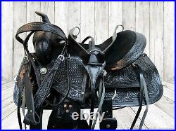 Deep Seat Western Horse Saddle 15 16 17 18 Barrel Pleasure Racer Leather Tack