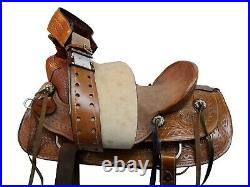 Deep Seat Western Roping Roper Ranch Wade Saddle Horse Pleasure 16 17 18 Tack