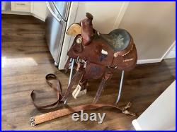 Double J Western Champion Bull Rider Saddle Texas High School Rodeo Assoc 1998