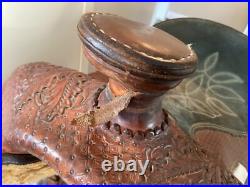 Double J Western Champion Bull Rider Saddle Texas High School Rodeo Assoc 1998