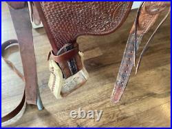 Double J Western Champion Bull Rider Saddle Texas High School Rodeo Assoc 1998