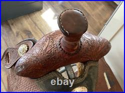 Double J Western Champion Bull Rider Saddle Texas High School Rodeo Assoc 1998