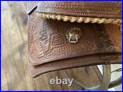 Double J Western Champion Bull Rider Saddle Texas High School Rodeo Assoc 1998