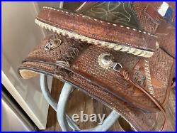 Double J Western Champion Bull Rider Saddle Texas High School Rodeo Assoc 1998