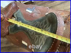 Double J Western Champion Bull Rider Saddle Texas High School Rodeo Assoc 1998