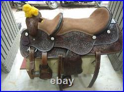 Double Seat Western Horse Saddle 16 inch and 10 inch and 16 inch and 12 inch