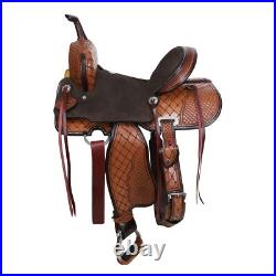 Double T Ivy Barrel Style Horse Saddle 14, 15 Inch