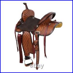 Double T Ivy Barrel Style Horse Saddle 14, 15 Inch