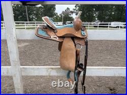 Double T Saddlery Western Saddle 14in. Including matching tack