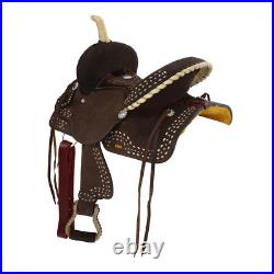 Double T Vivien Barrel Style Horse Saddle 12 Inch
