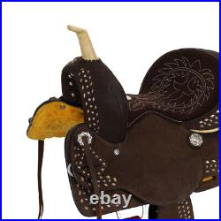 Double T Vivien Barrel Style Horse Saddle 12 Inch