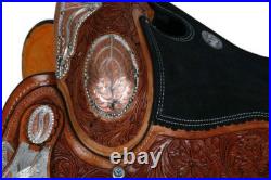 Double T fully tooled show horse saddle 16