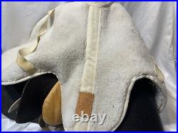 Dressage Saddle With Pad 20 Long Black Leather Saddle